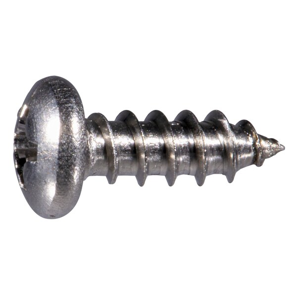 Midwest Fastener Sheet Metal Screw, #8 x 1/2 in, 316 Stainless Steel Pan Head Phillips Drive, 25 PK 932284 - main